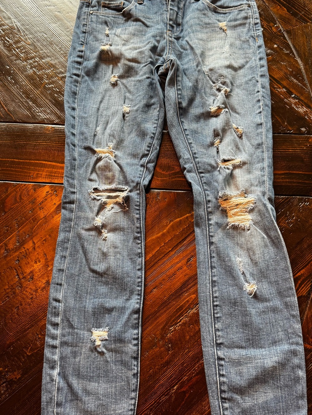 Blank NYC Women's Distressed Skinny Jeans - Light Blue Wash